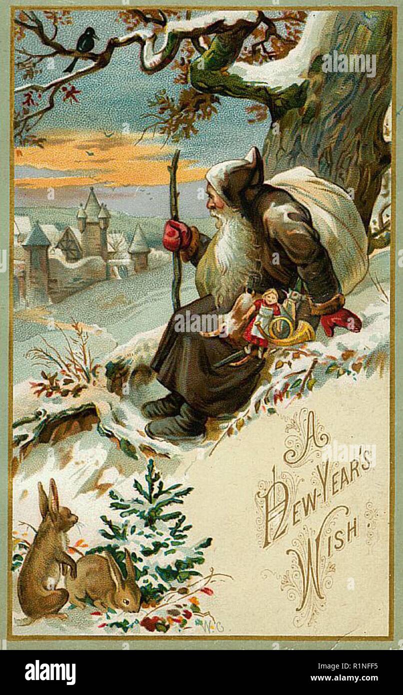St nicolas christmas vintage hi-res stock photography and images - Alamy