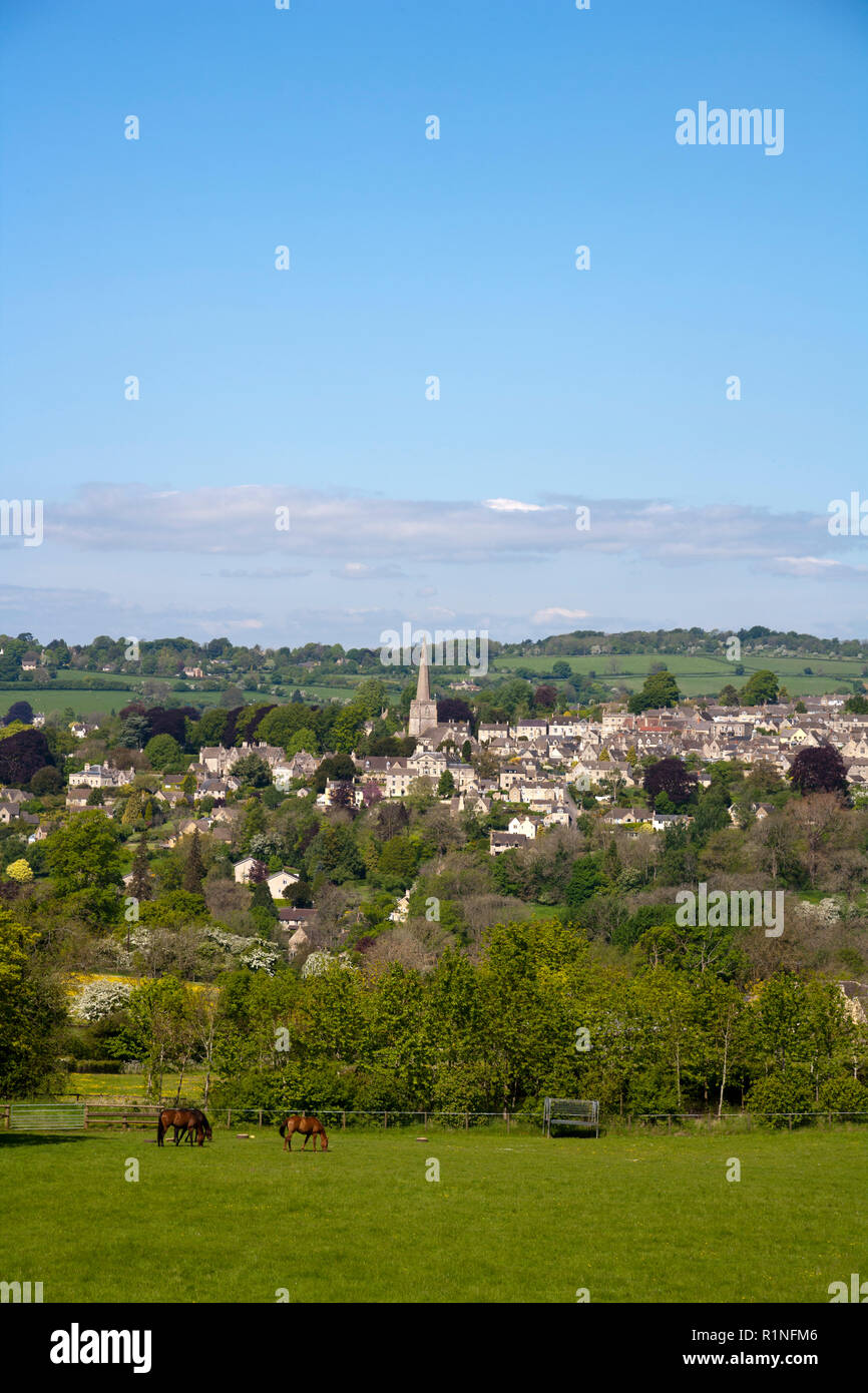 England, Gloucestershire, Painswick in the scenic Cotswold countryside ...