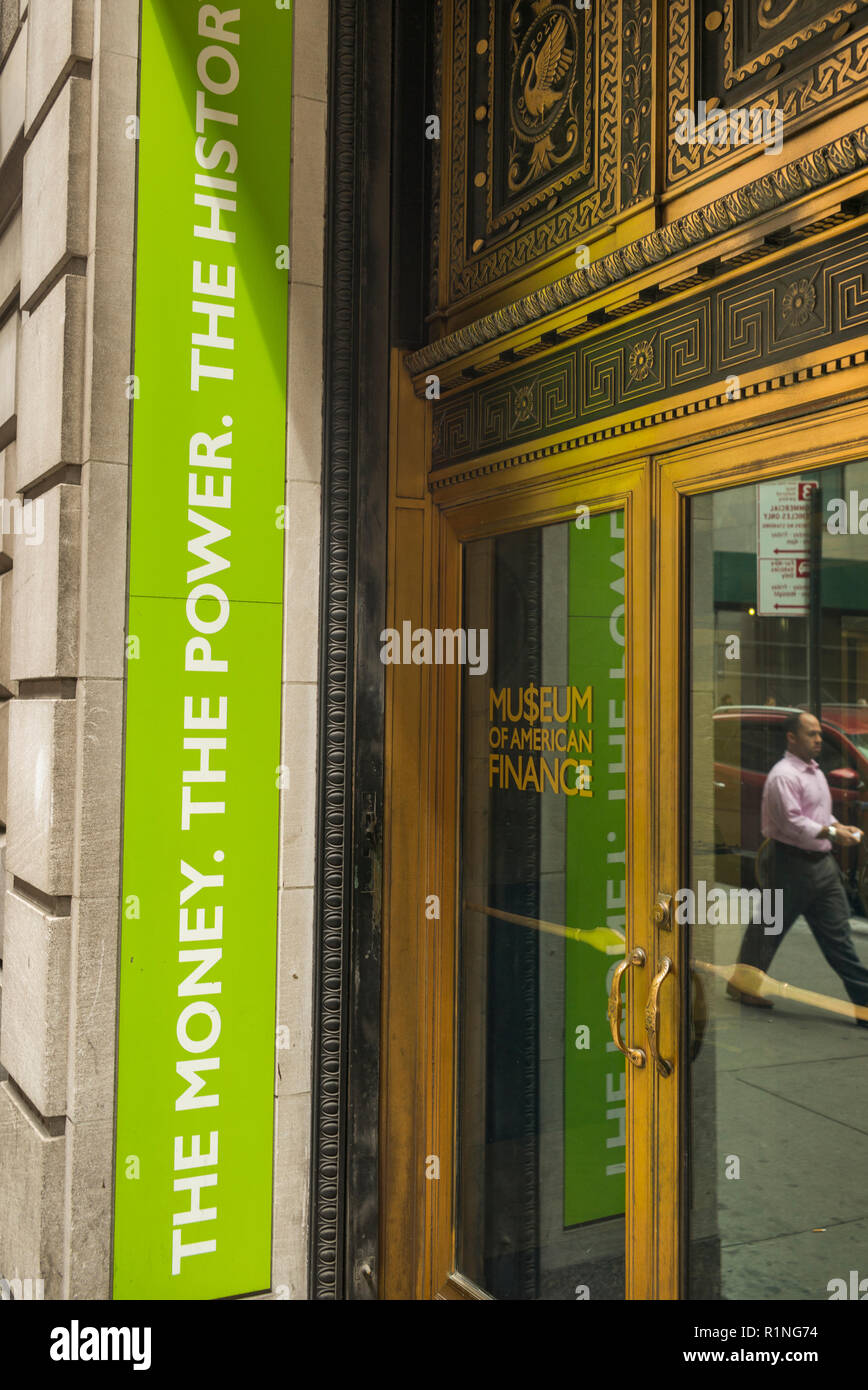 Museum of American Finance, Wall Street, Manhattan, New York City, New
