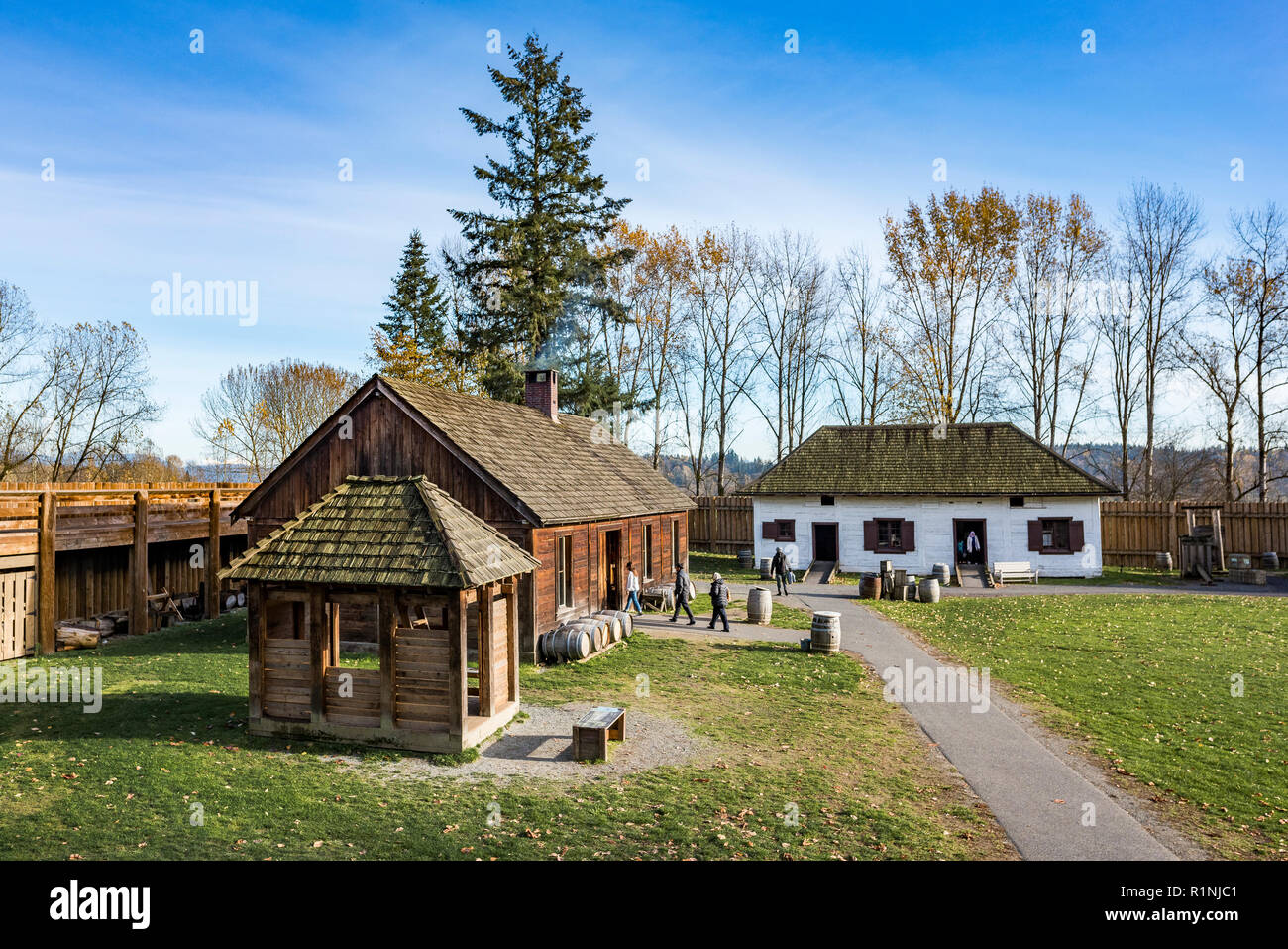 Fort Langley National Historic Site, Fort Langley, British Columbia, Canada Stock Photo