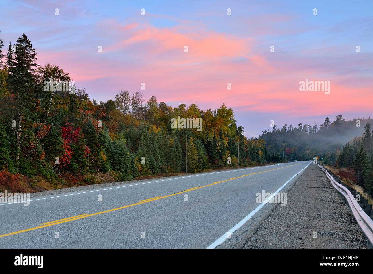Trans Canada Highway 17 through Lake Superior Provincial Park, in the