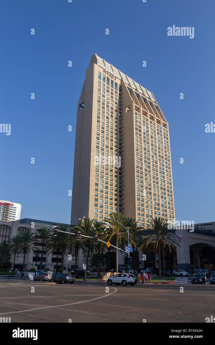The Manchester Grand Hyatt San Diego in downtown San Diego, California, United States. Stock Photo