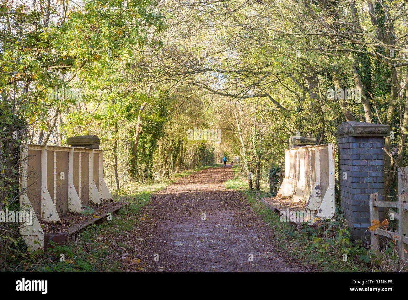 Railway walk, near Wolverhampton, West Midlands UK Stock Photo Alamy