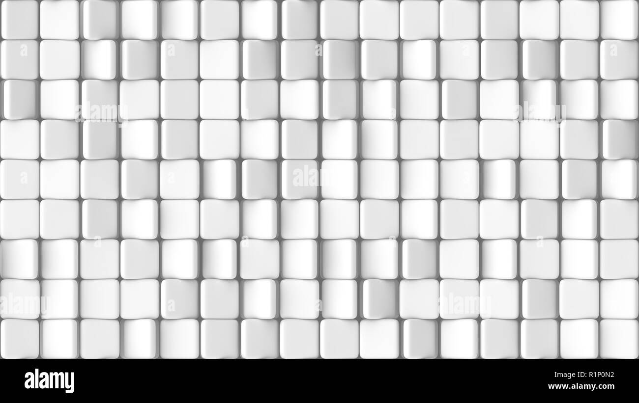 3d rendered texture of rounded rotating tiles on a white background ...