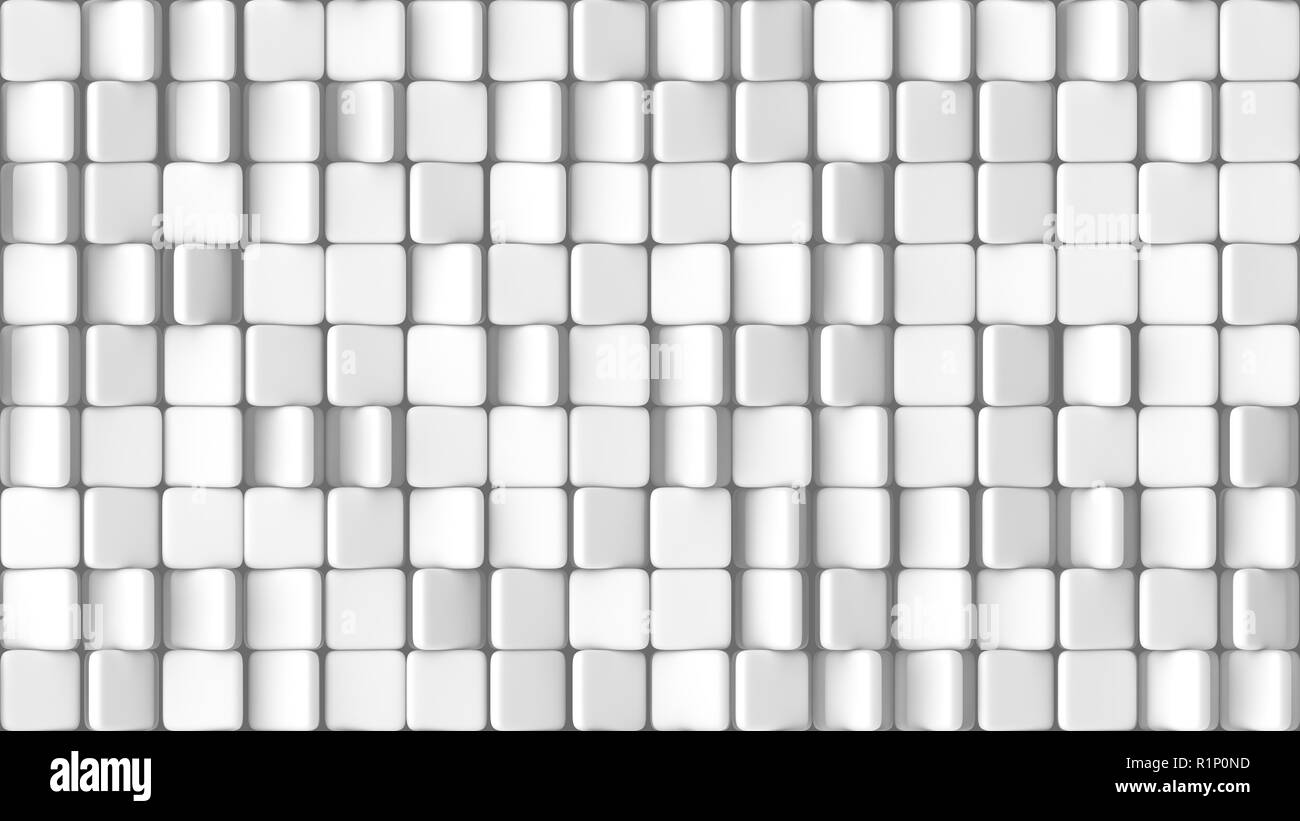 3d rendered texture of rounded rotating tiles on a white background ...