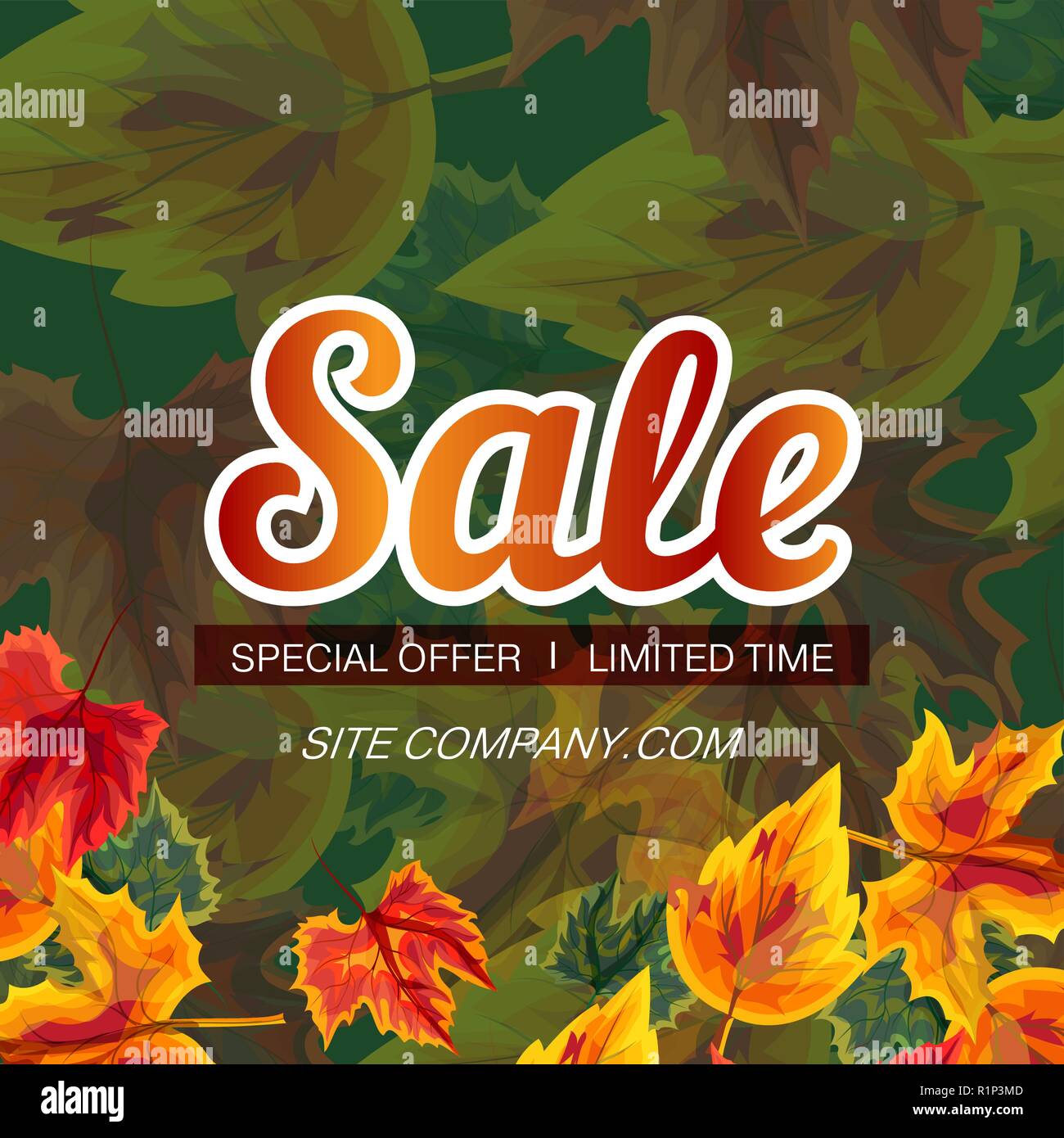  poster with promotion of seasonal sale Stock Vector Image & Art Alamy