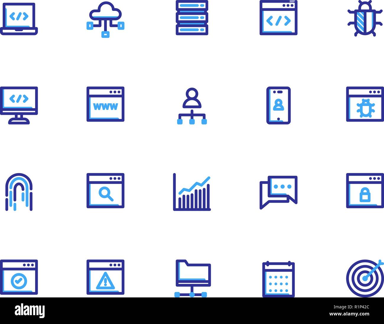 Seo Icon Sets Outline Vector Stock Vector Image & Art - Alamy