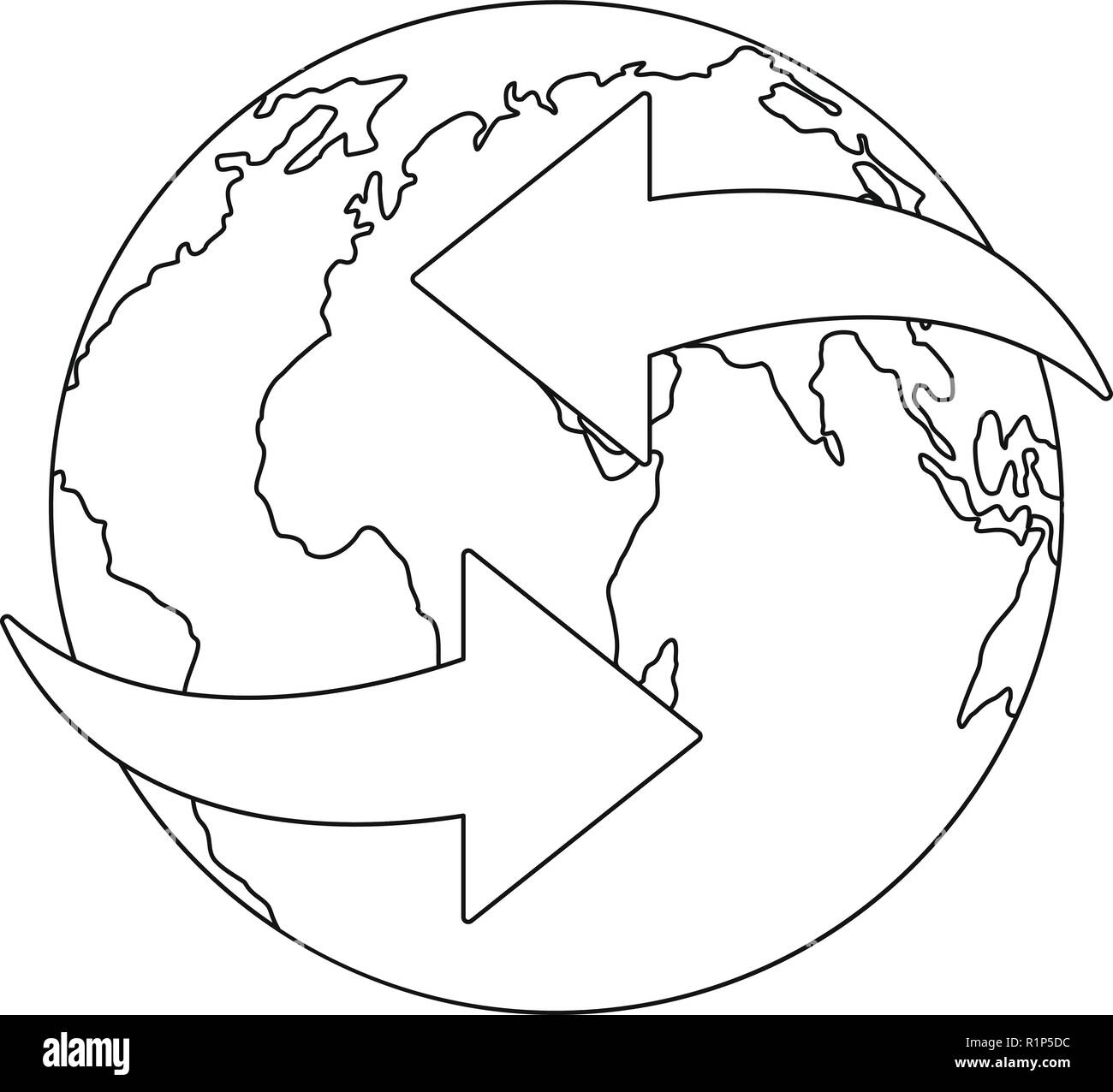 Moving world map Black and White Stock Photos & Images - Alamy