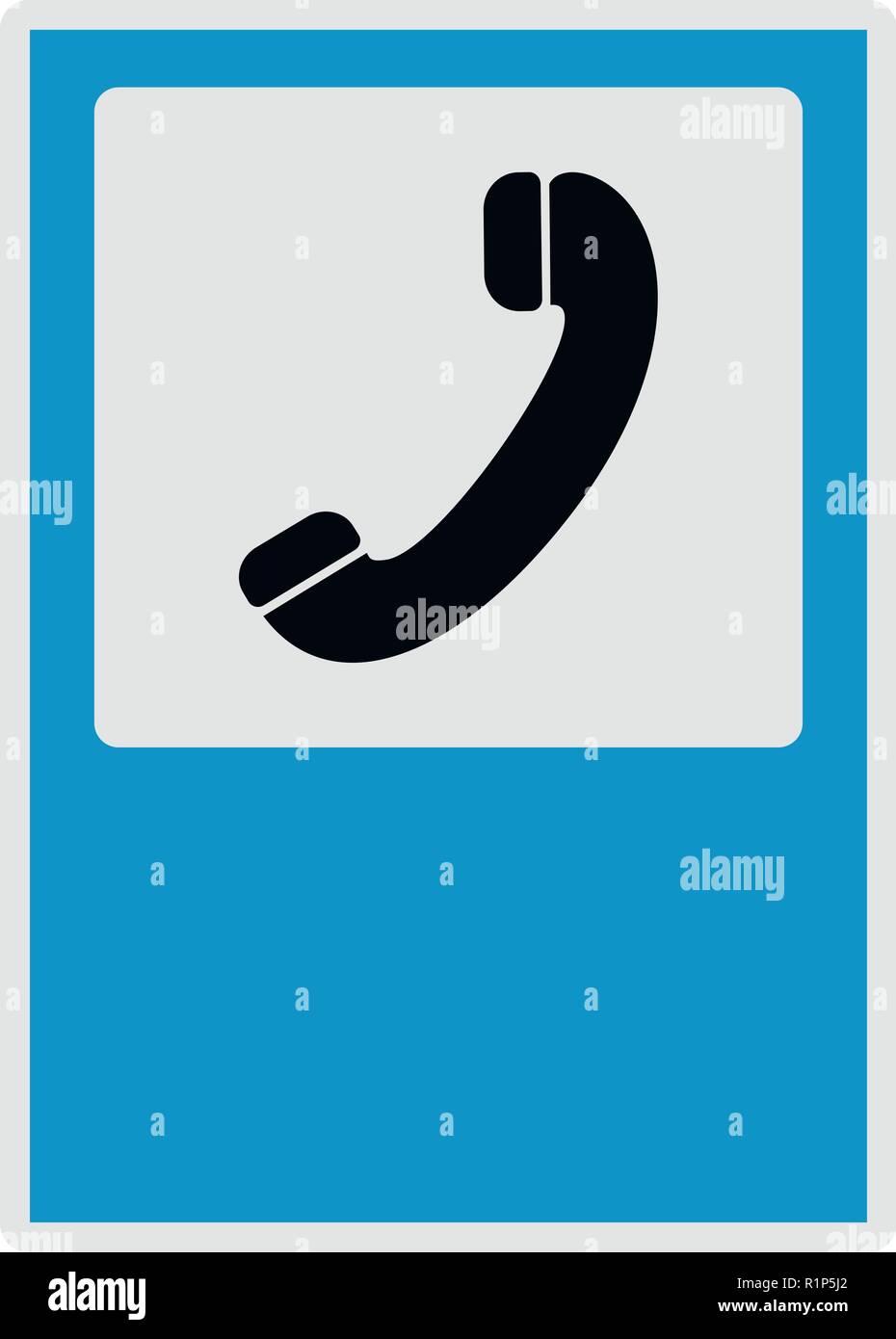 Handset icon. Flat illustration of handset vector icon for web Stock Vector