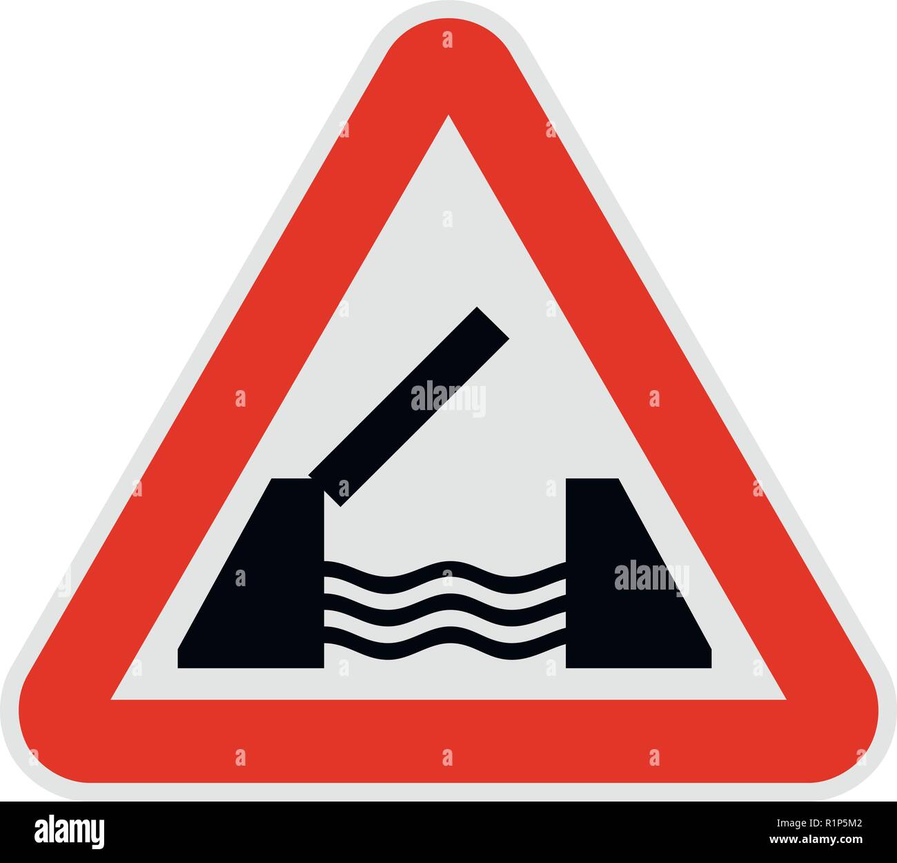 Drawbridge icon. Flat illustration of drawbridge vector icon for web ...