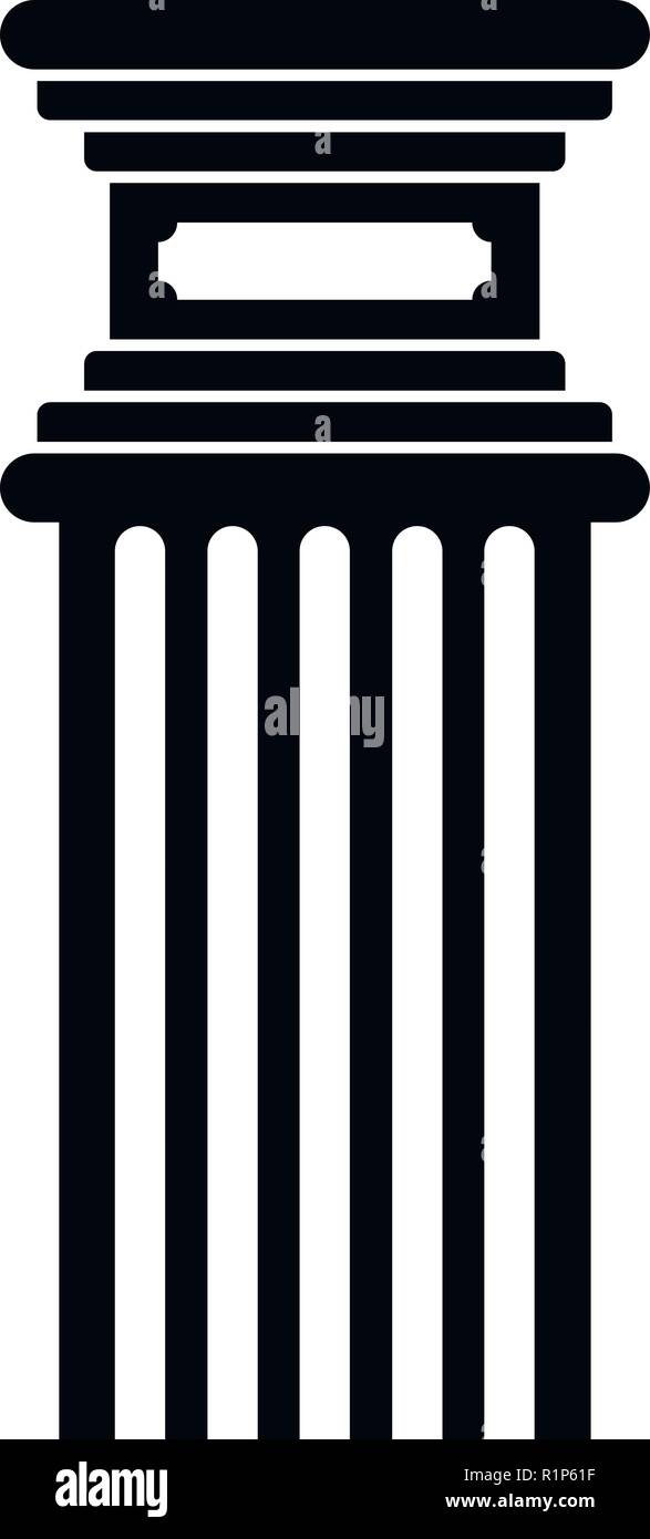 Antique column icon. Simple illustration of antique column vector icon ...