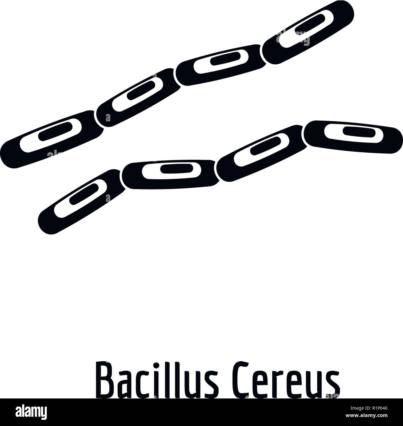 Bacillus cereus icon. Simple illustration of bacillus cereus vector ...