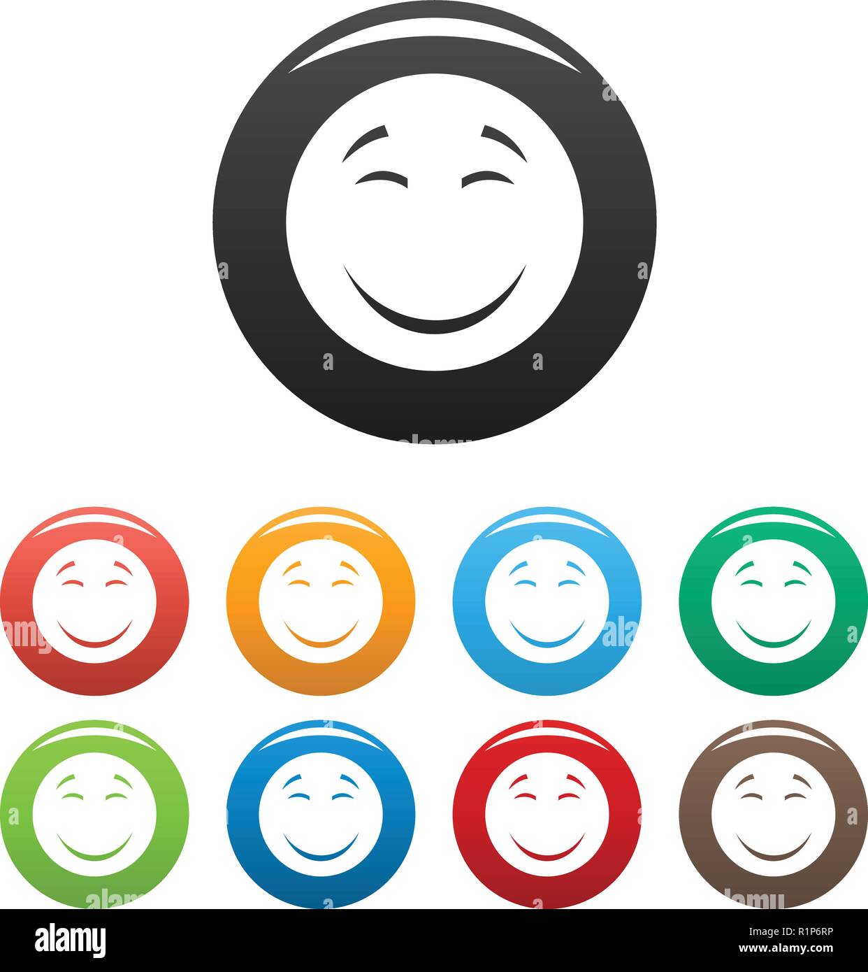 Smile icon. Vector simple illustration of smile icon isolated on white ...