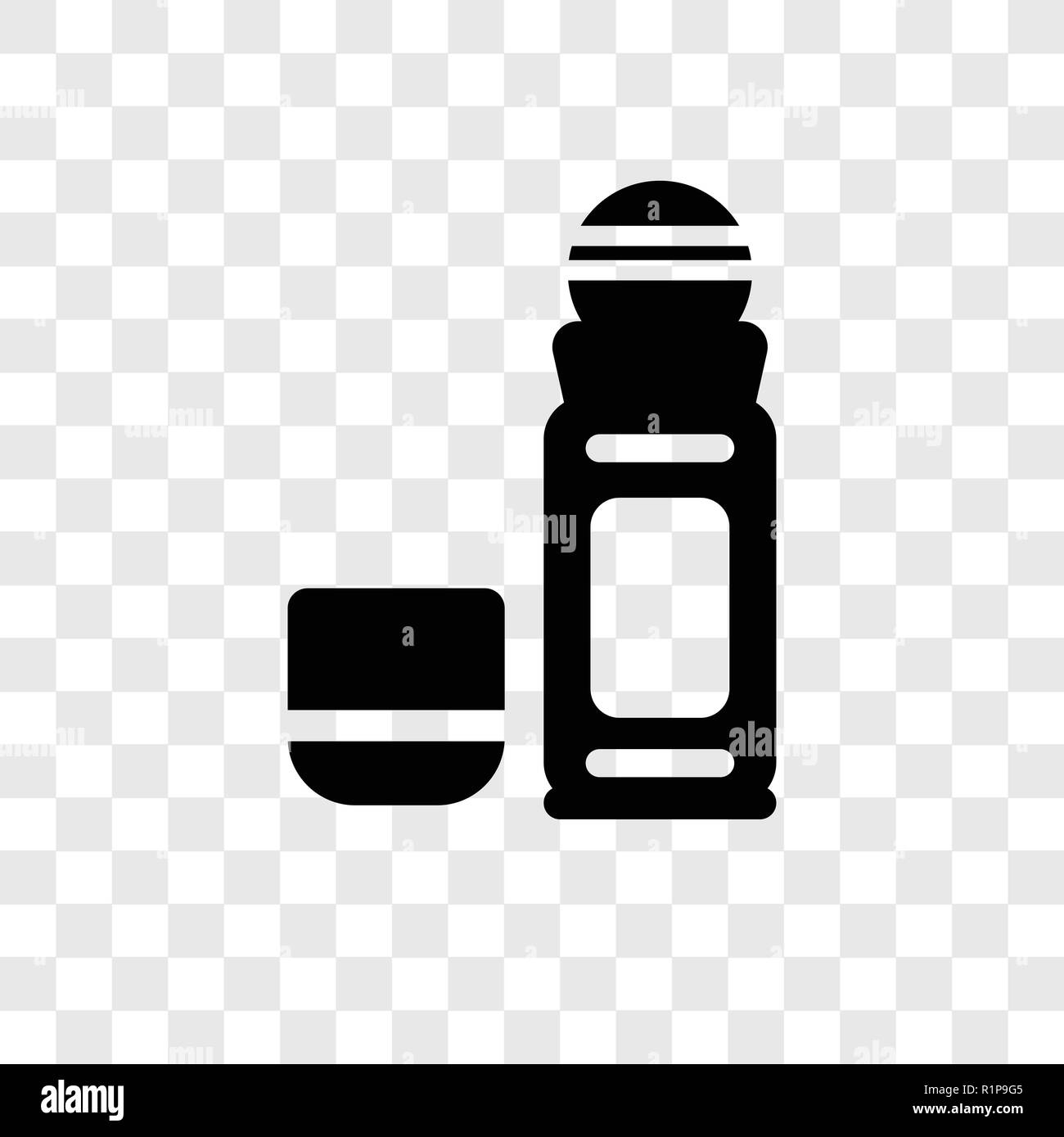 Deodorant vector icon isolated on transparent background, Deodorant ...