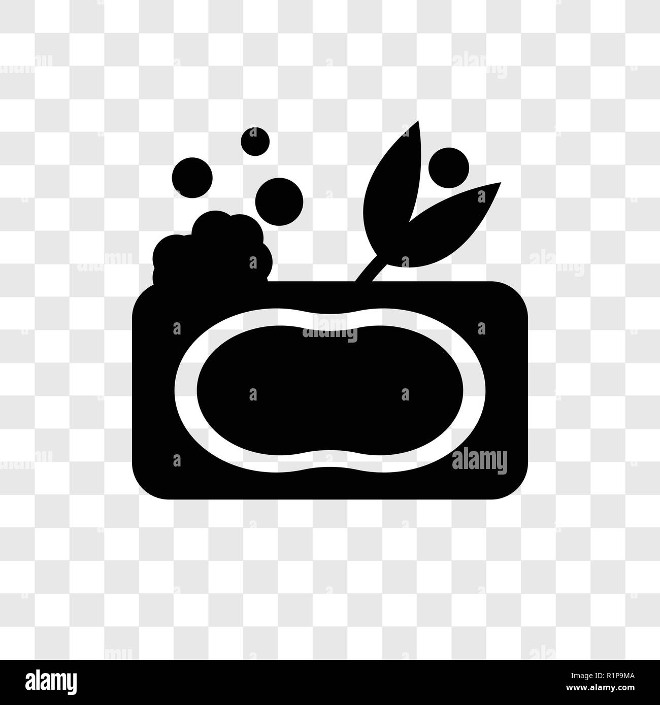 Soap vector icon isolated on transparent background, Soap transparency