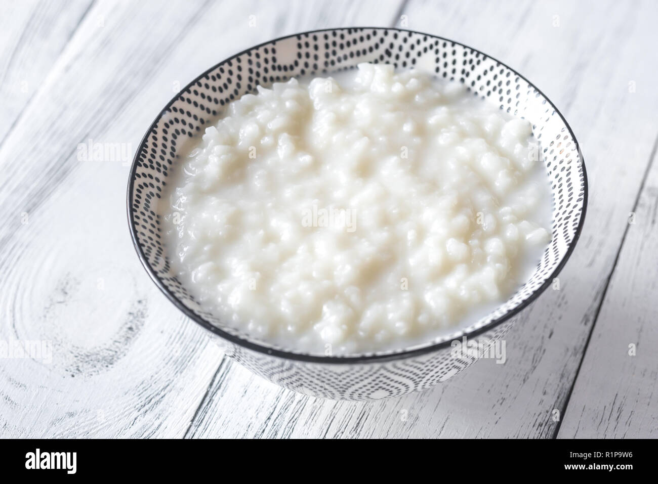 Asian Rice Porage Bowl of congee - Asian rice porridge Stock Photo - Alamy