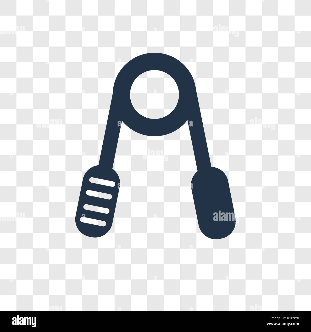 Handgrip vector icon isolated on transparent background, Handgrip ...