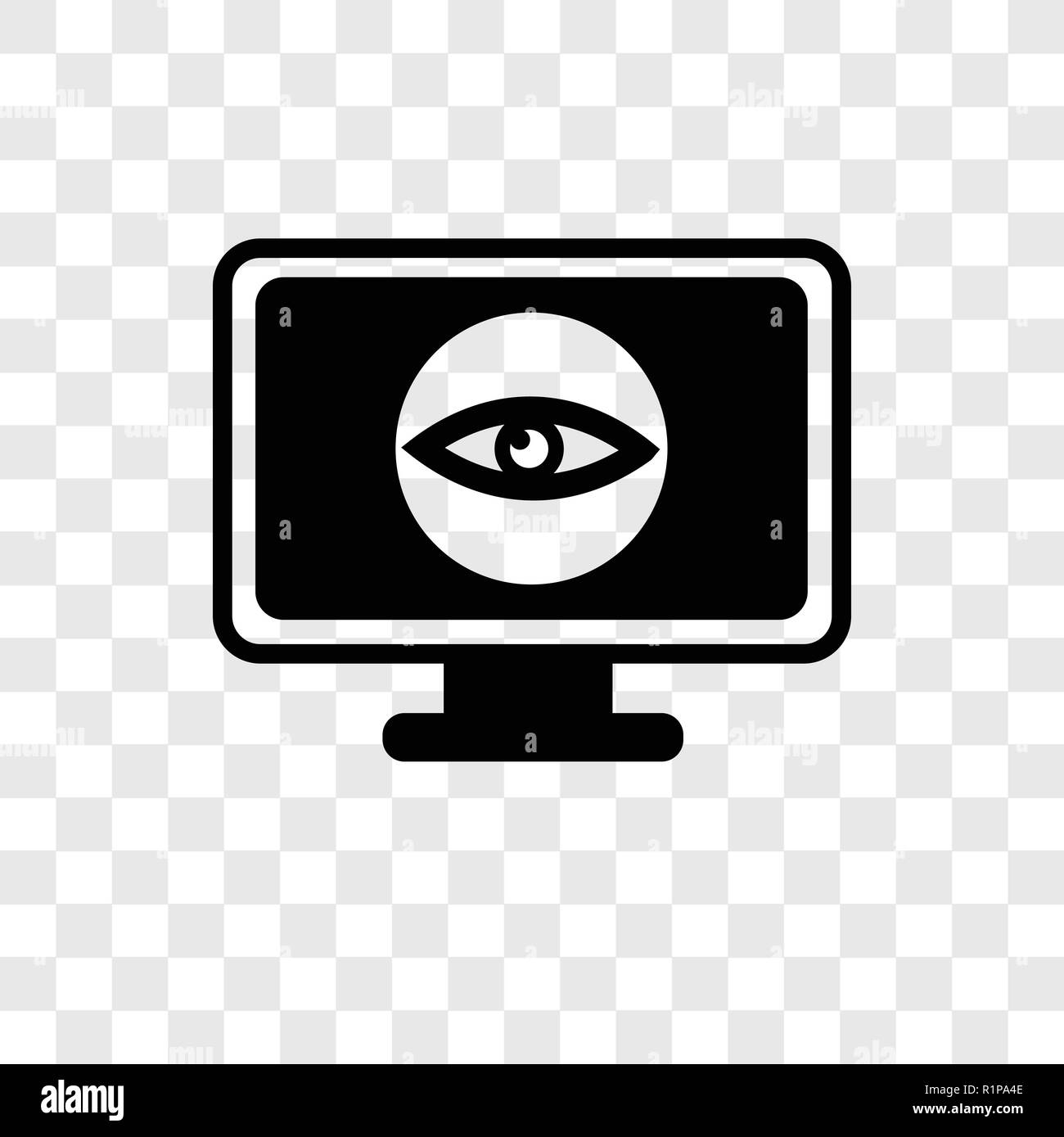 Visualization vector icon isolated on transparent background ...