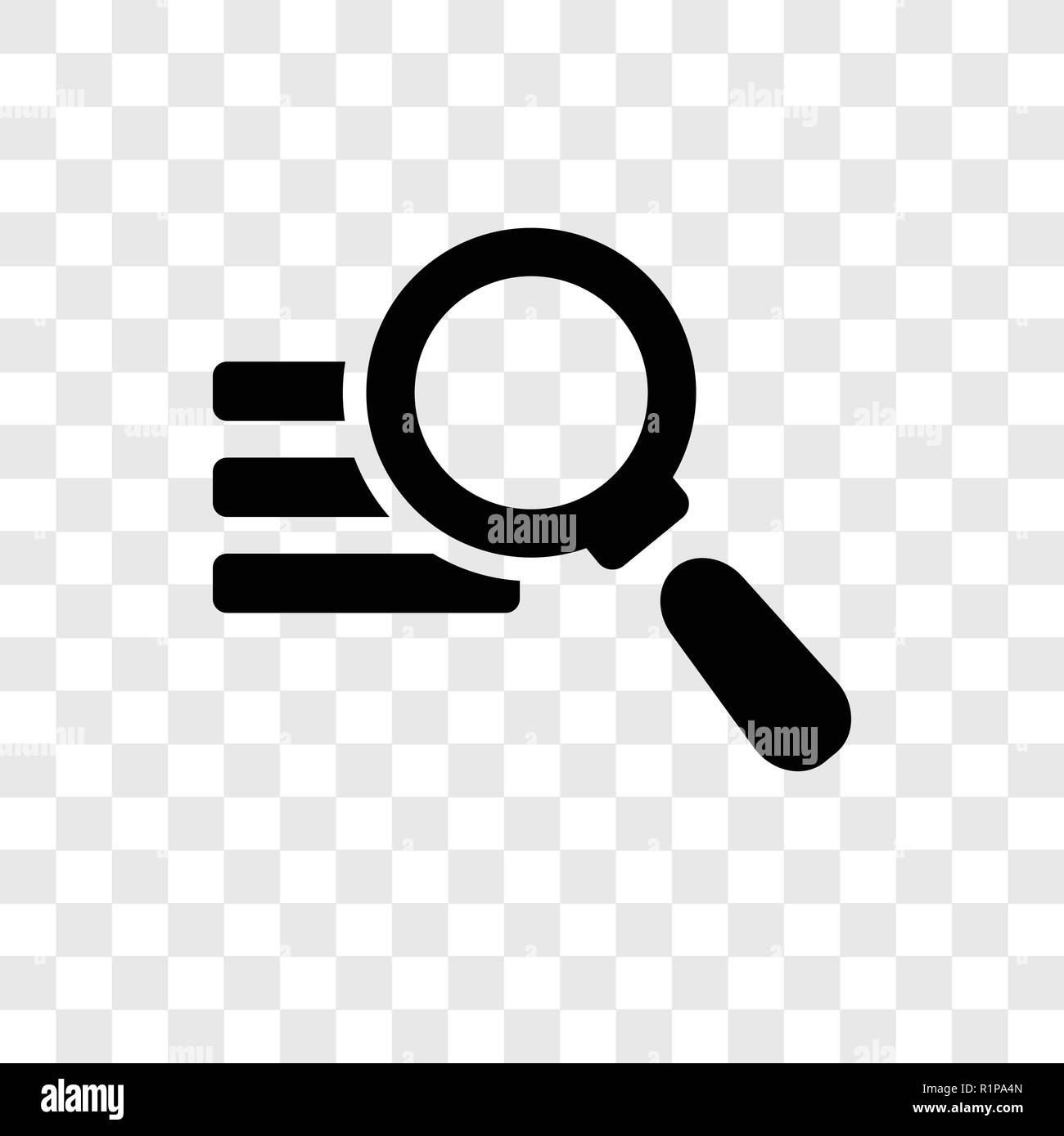 Analytics vector icon isolated on transparent background, Analytics transparency logo concept Stock Vector