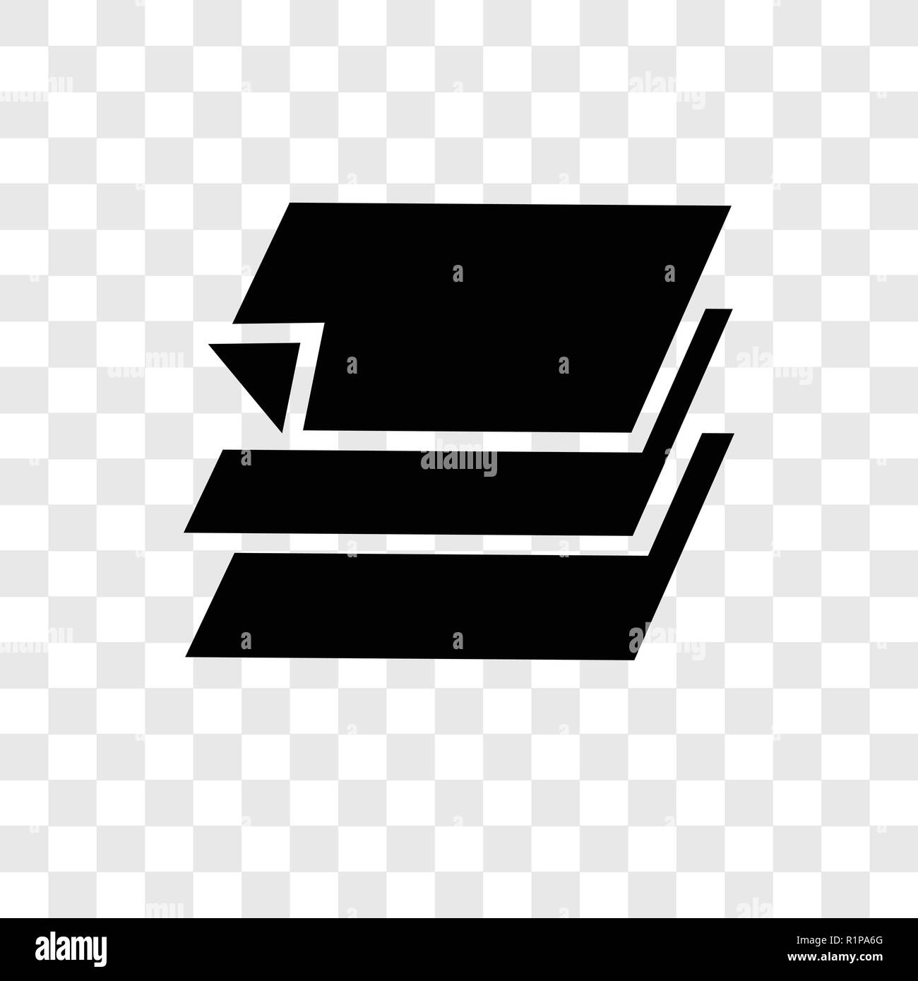 Layers vector icon isolated on transparent background, Layers ...