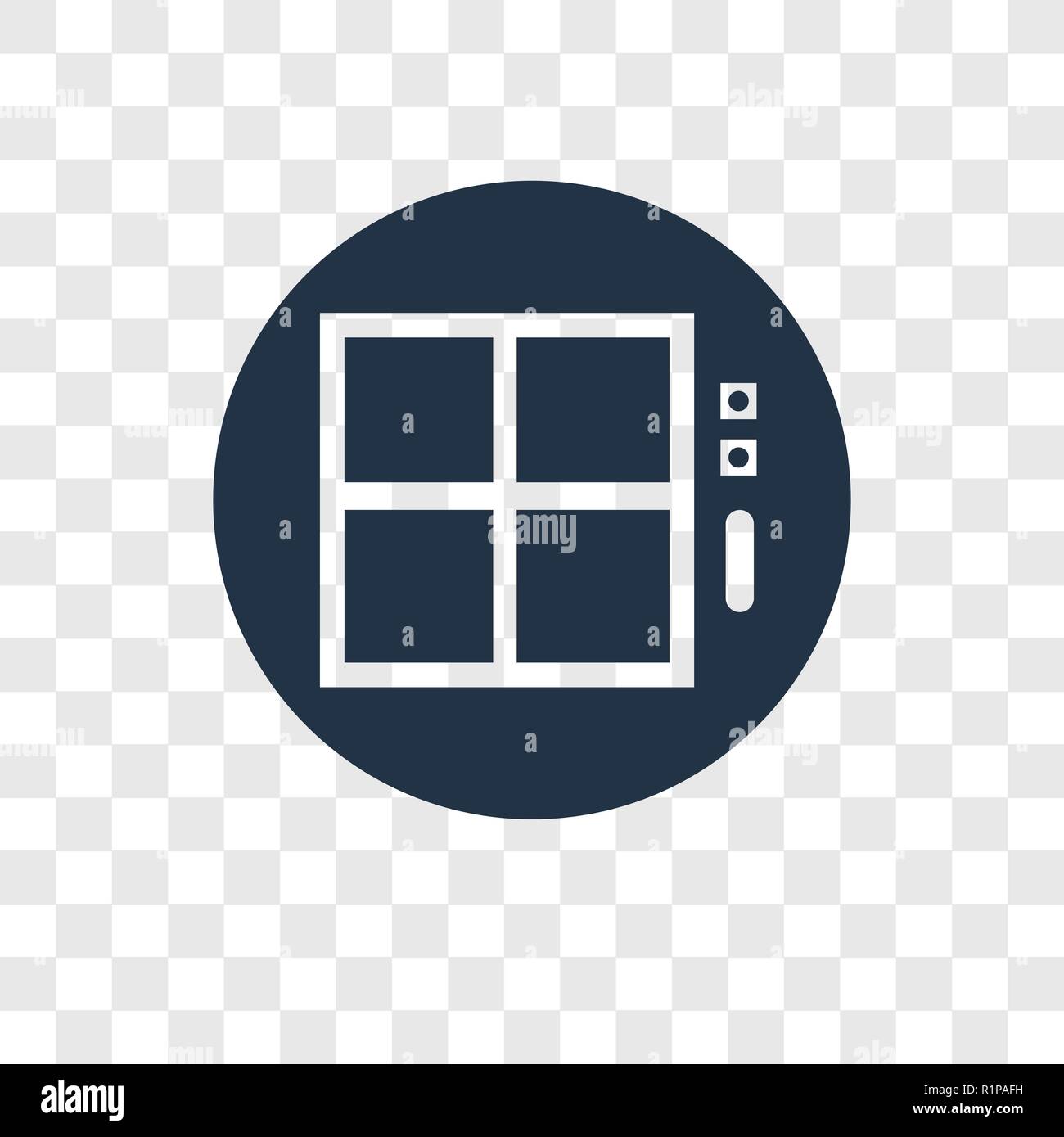 Elevator vector icon isolated on transparent background, Elevator transparency logo concept Stock Vector