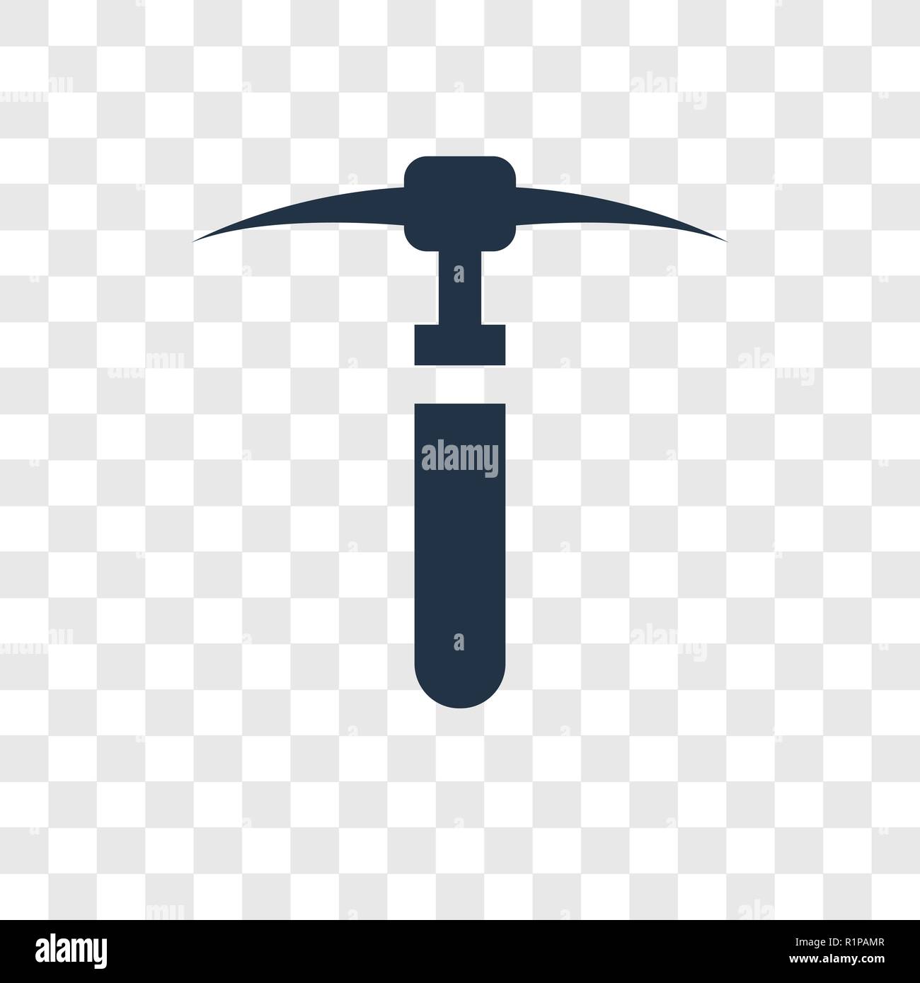 Pick vector icon isolated on transparent background, Pick transparency