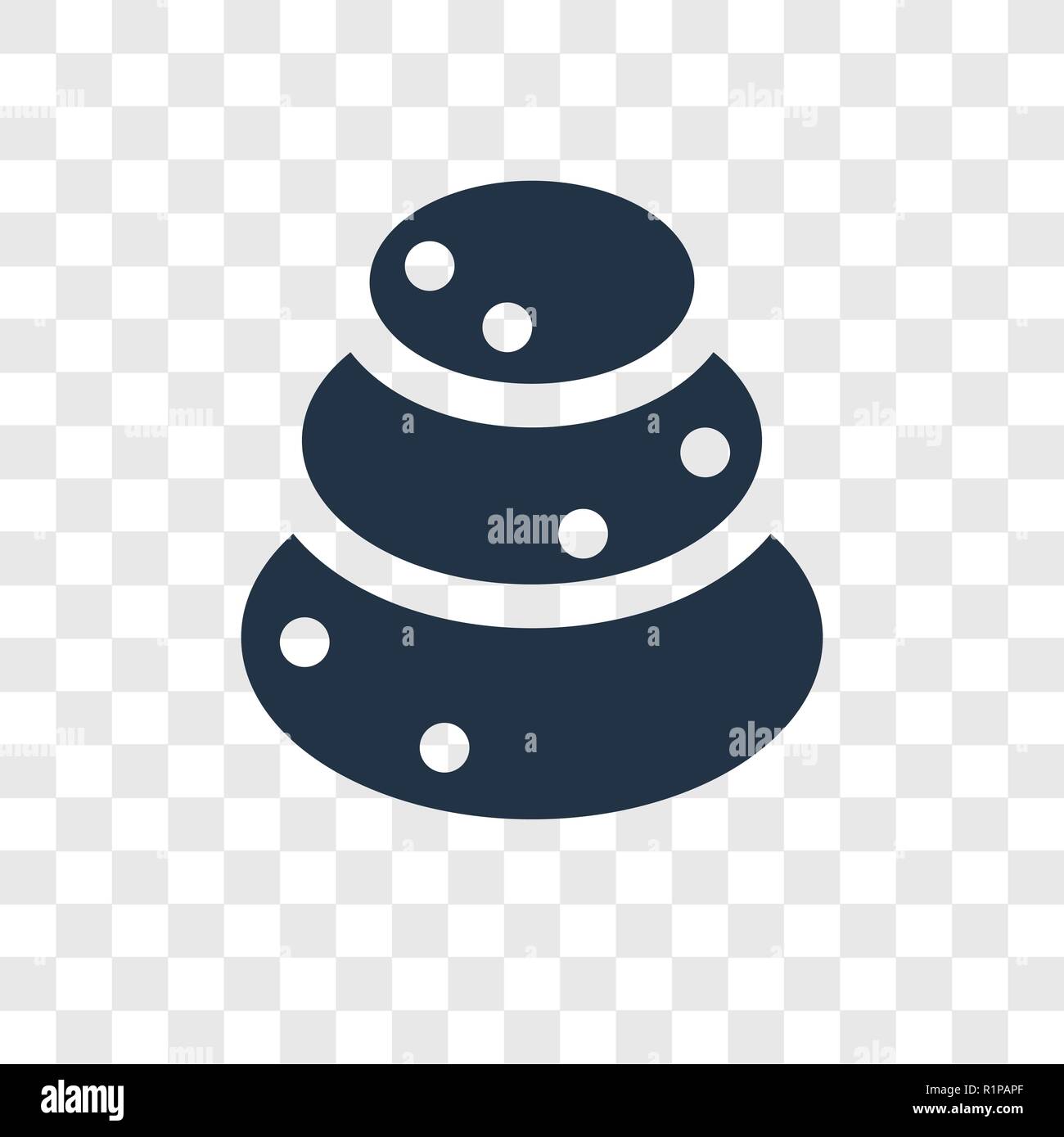 Stone vector icon isolated on transparent background, Stone