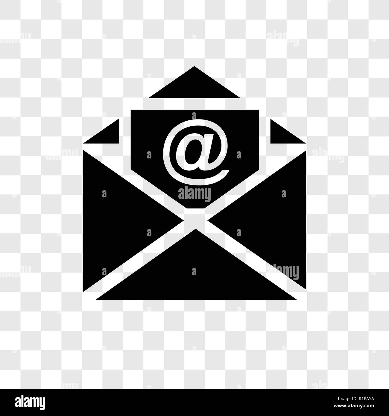 Email Vector Icon Isolated On Transparent Background Email