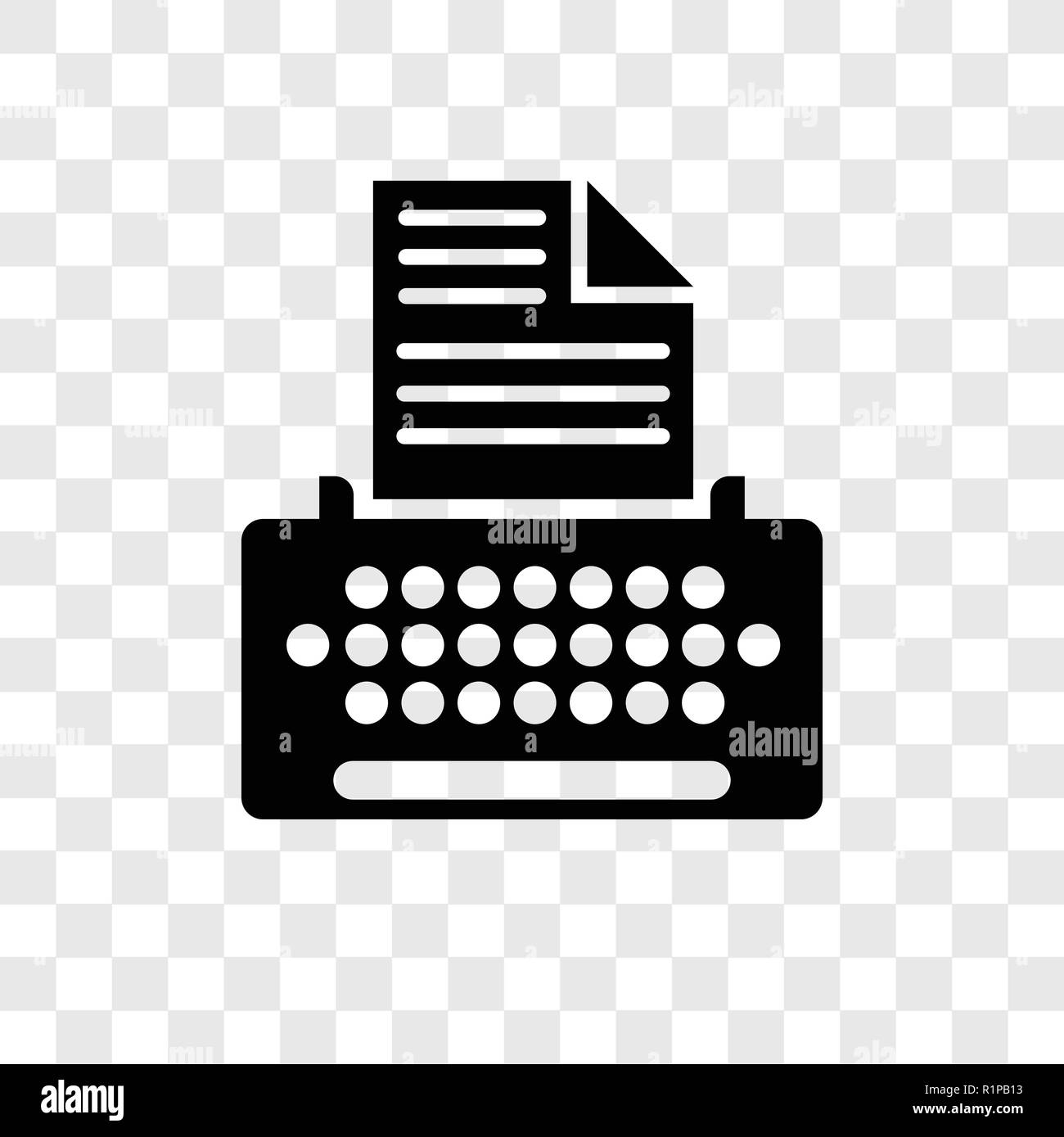 Copywriter vector icon isolated on transparent background, Copywriter ...