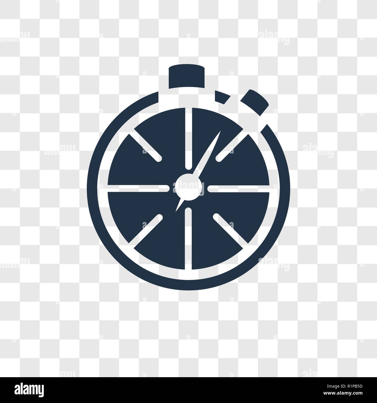 Timer vector icon isolated on transparent background, Timer ...