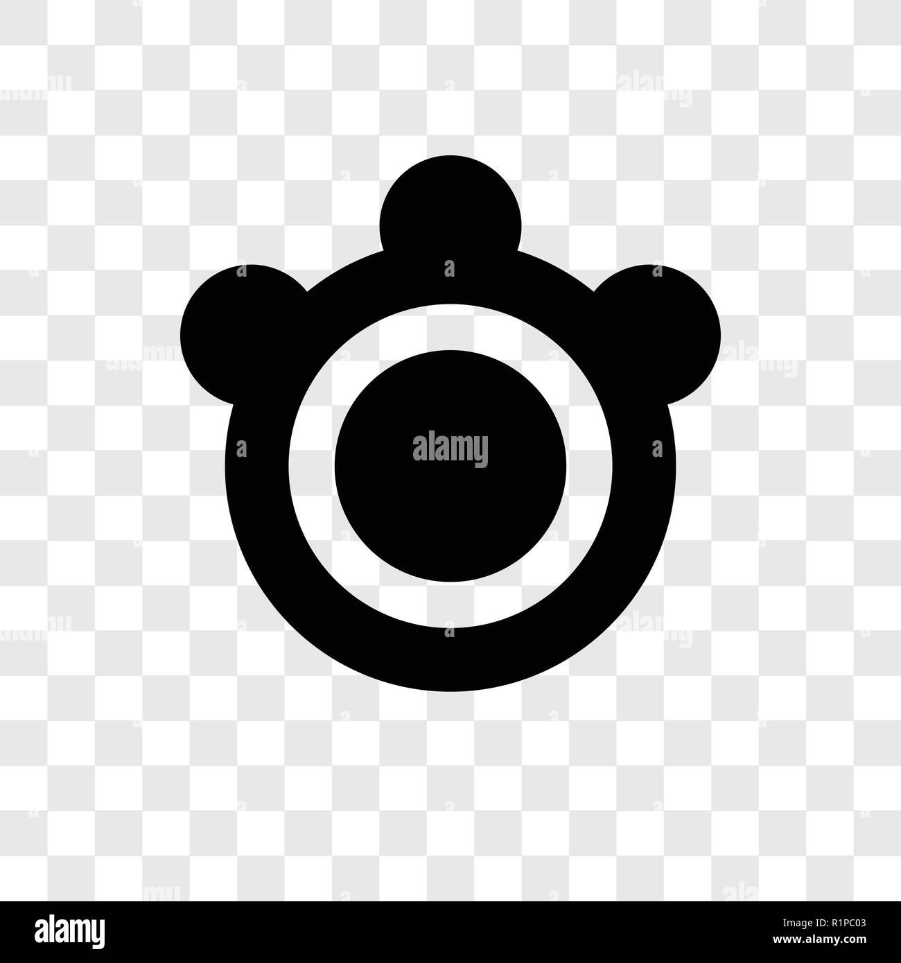 Tambourine vector icon isolated on transparent background, Tambourine transparency logo concept