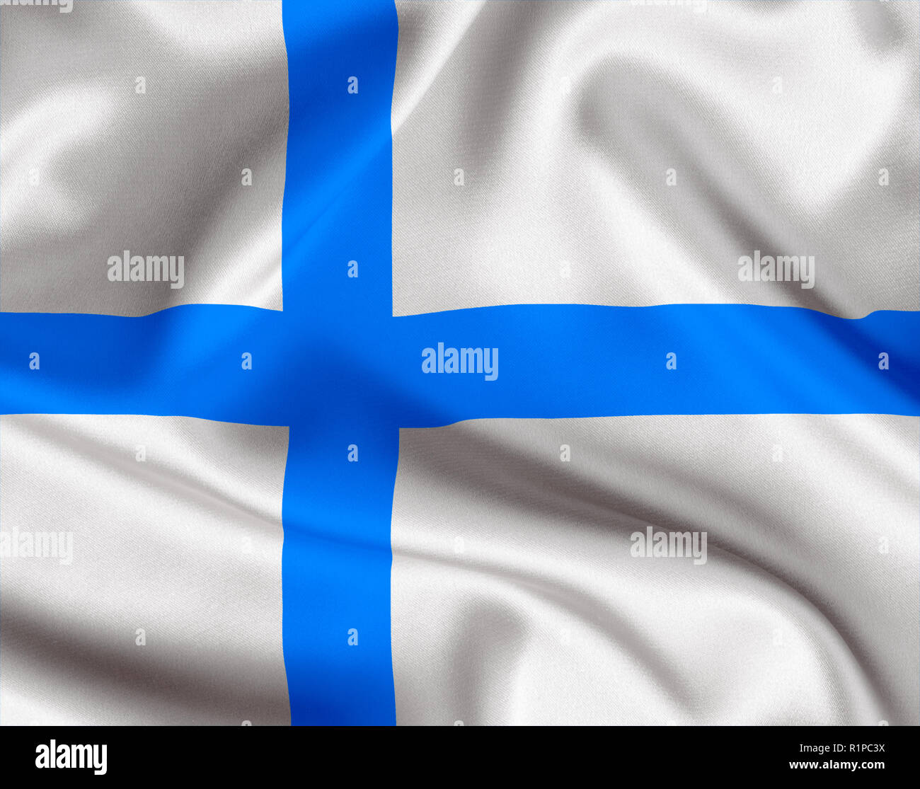 Finland state flag Stock Photo