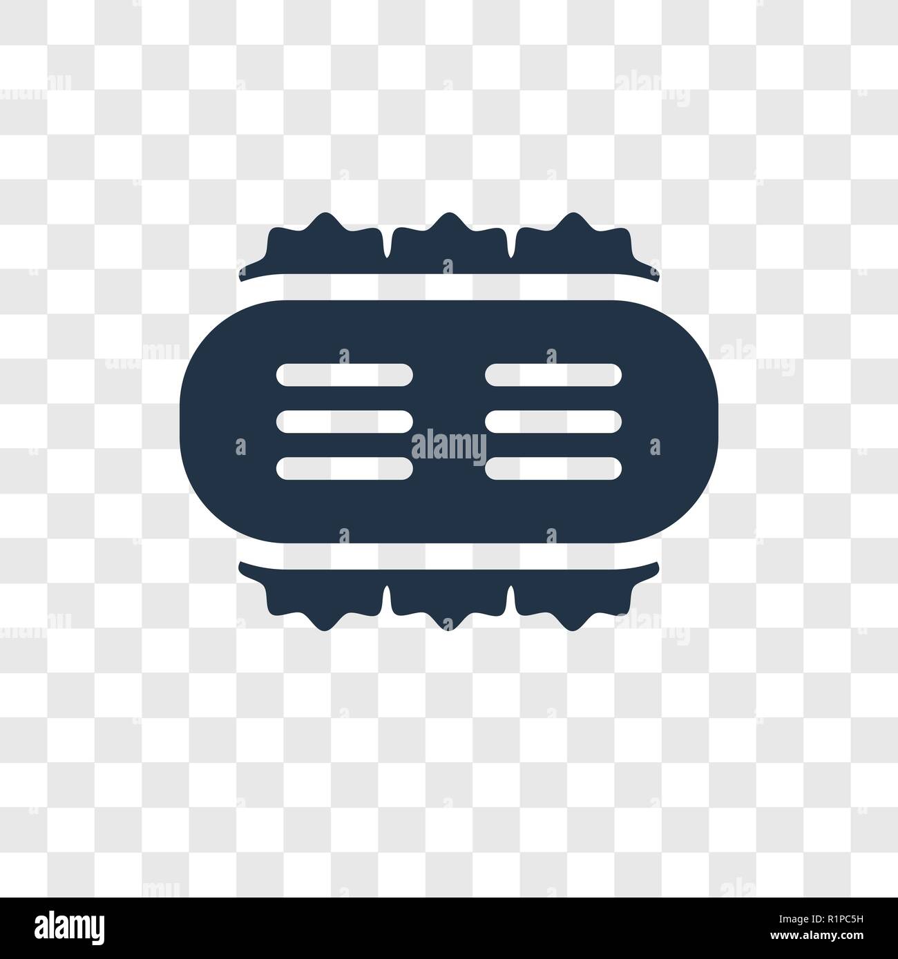 Menu vector icon isolated on transparent background, Menu transparency ...