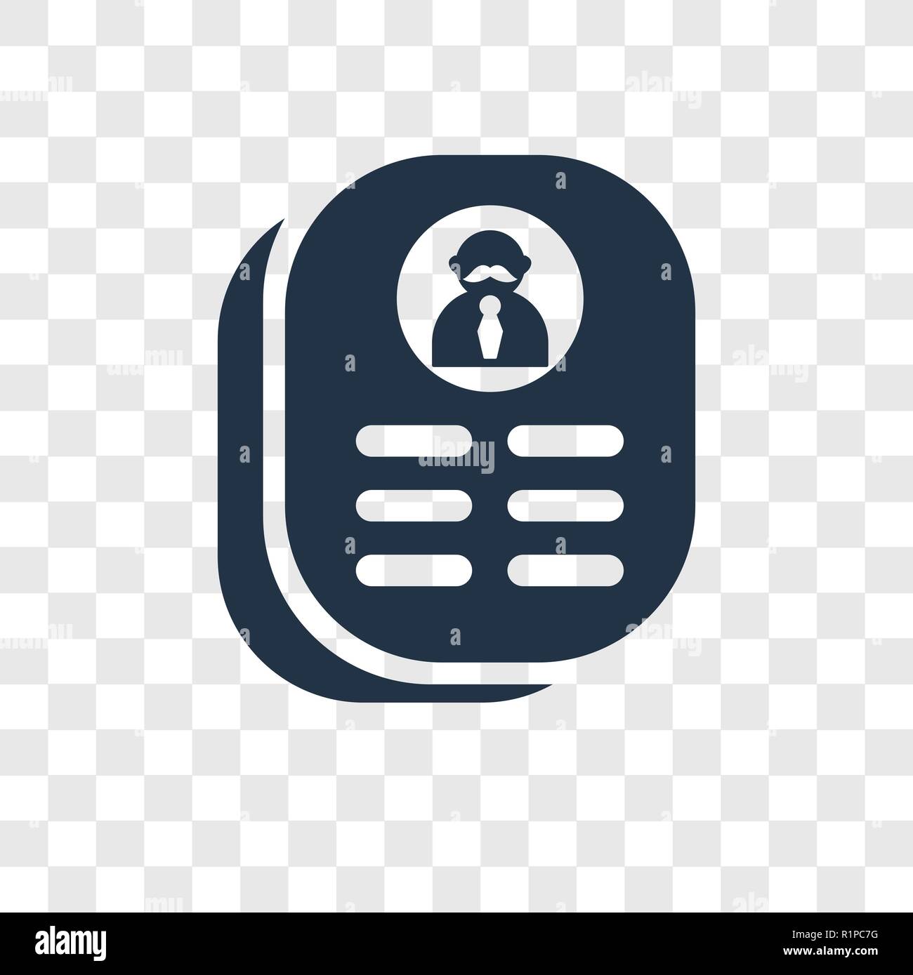 Profiles vector icon isolated on transparent background, Profiles