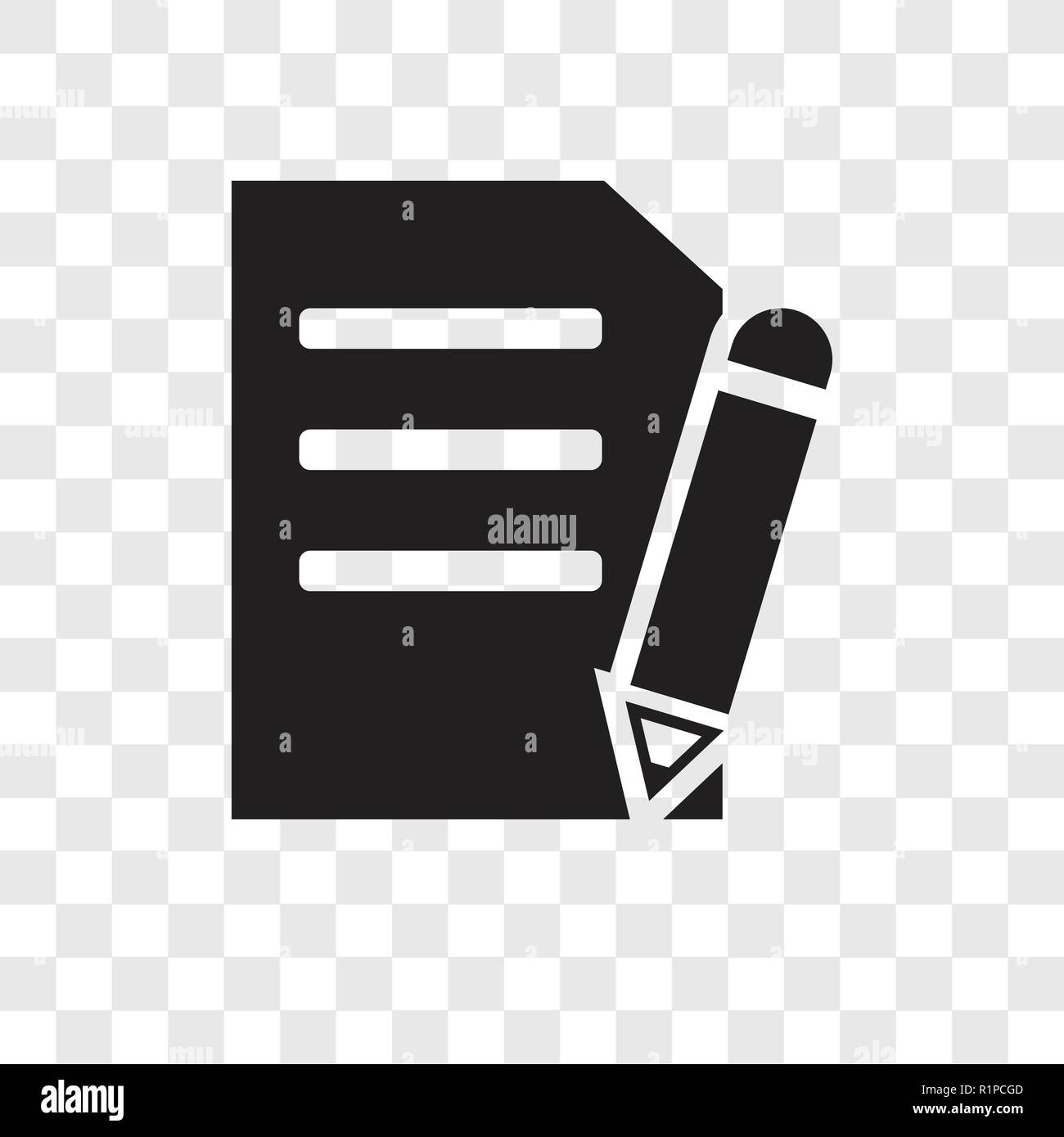 Edit vector icon isolated on transparent background, Edit transparency logo  concept Stock Vector Image & Art - Alamy