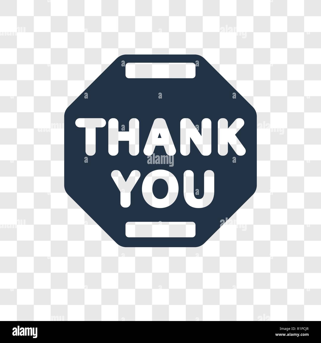 Thank you vector icon isolated on transparent background, Thank you  transparency logo concept Stock Vector Image & Art - Alamy