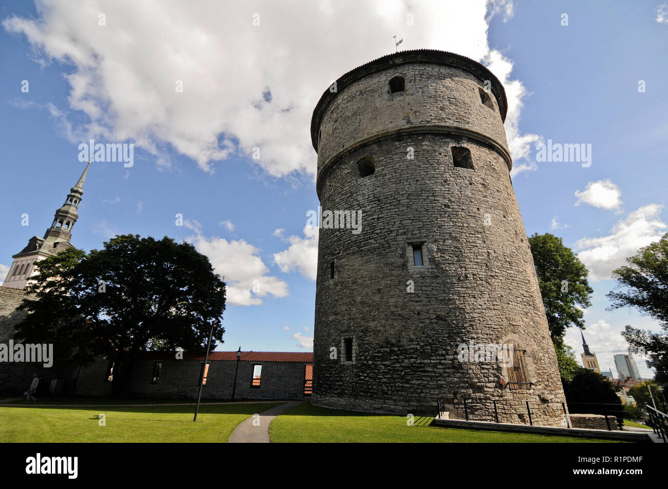 Toompea Castle and Tall Hermann tower, Tallinn, Estonia Stock Photo
