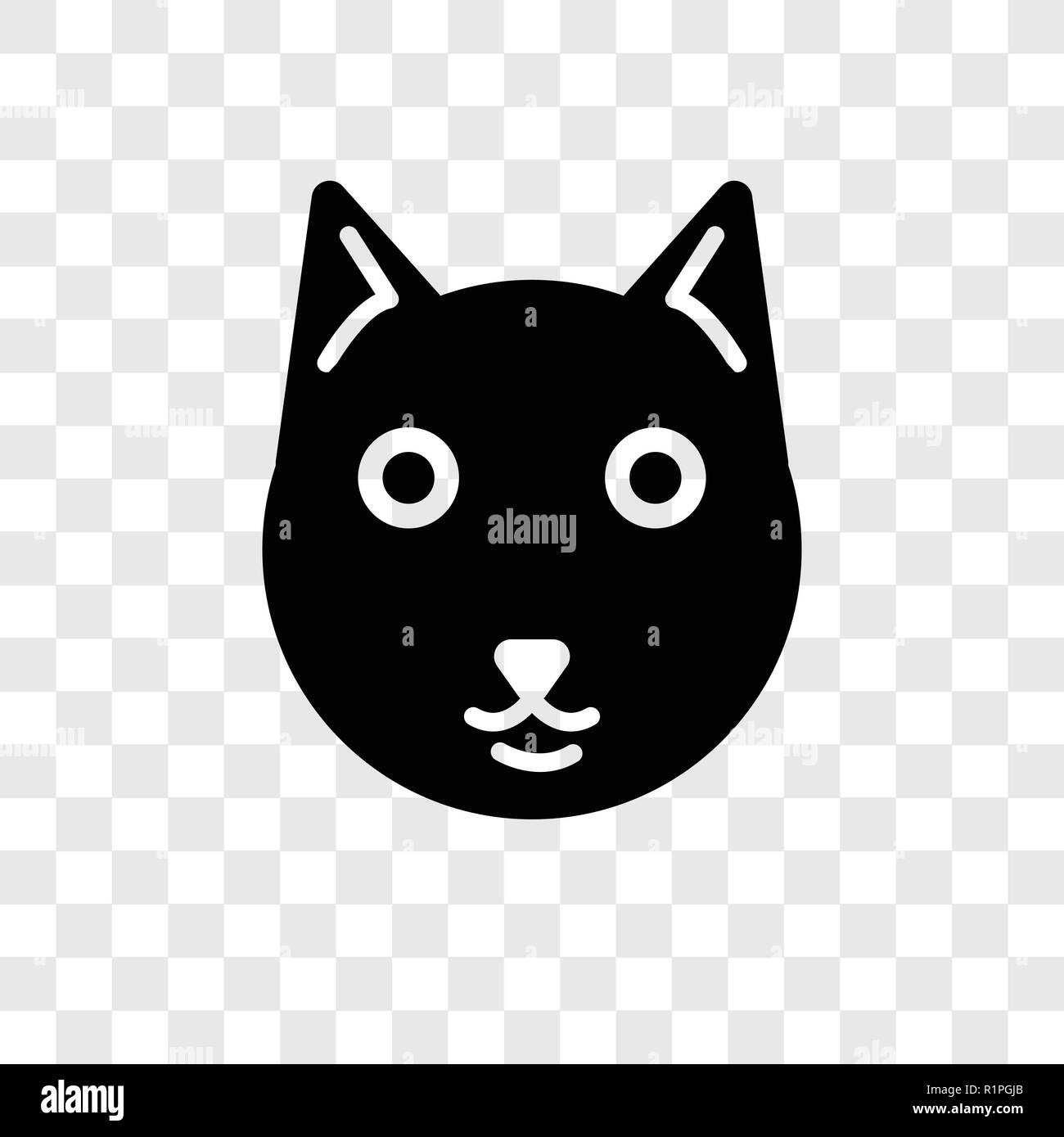 Cat Vector Icon Isolated On Transparent Background Cat Transparency Logo Concept Stock Vector Image Art Alamy