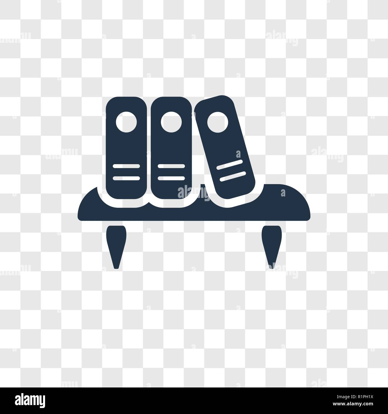 Shelves vector icon isolated on transparent background, Shelves