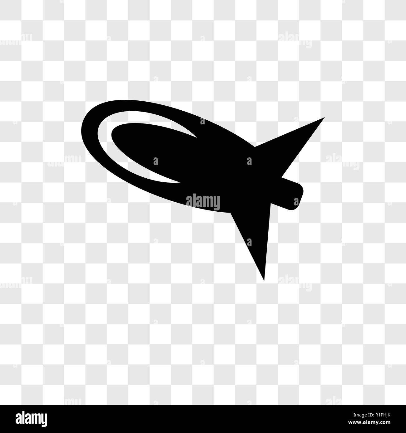 Bomb vector icon isolated on transparent background, Bomb transparency logo concept Stock Vector