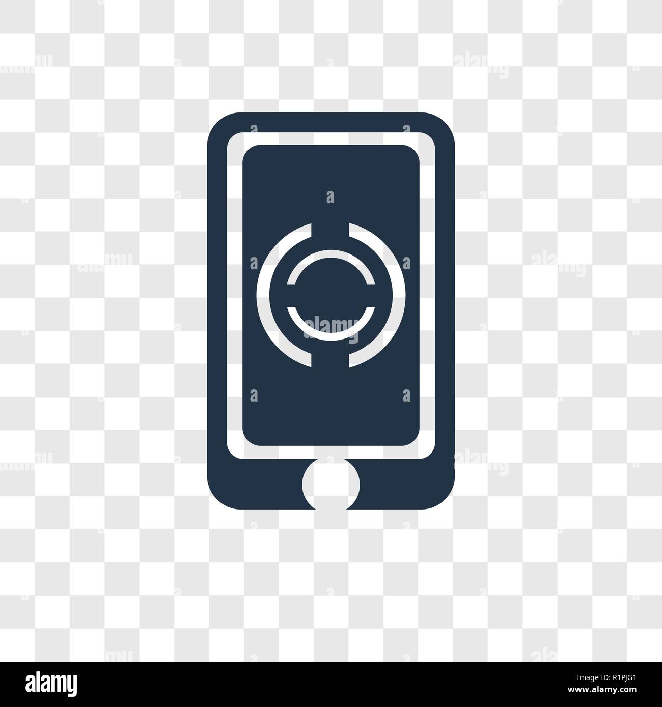 Smartphone vector icon isolated on transparent background, Smartphone ...