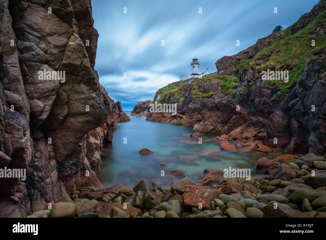 Fanad Head Lighthouse in Ireland Stock Photo