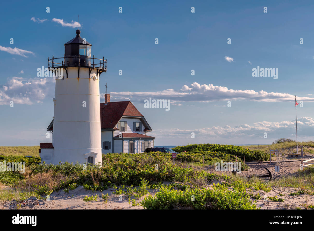 Cape Cod lighthouse Stock Photo