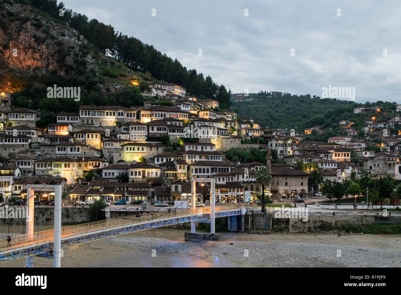 albania-berat-landscape-stock-photo-alamy