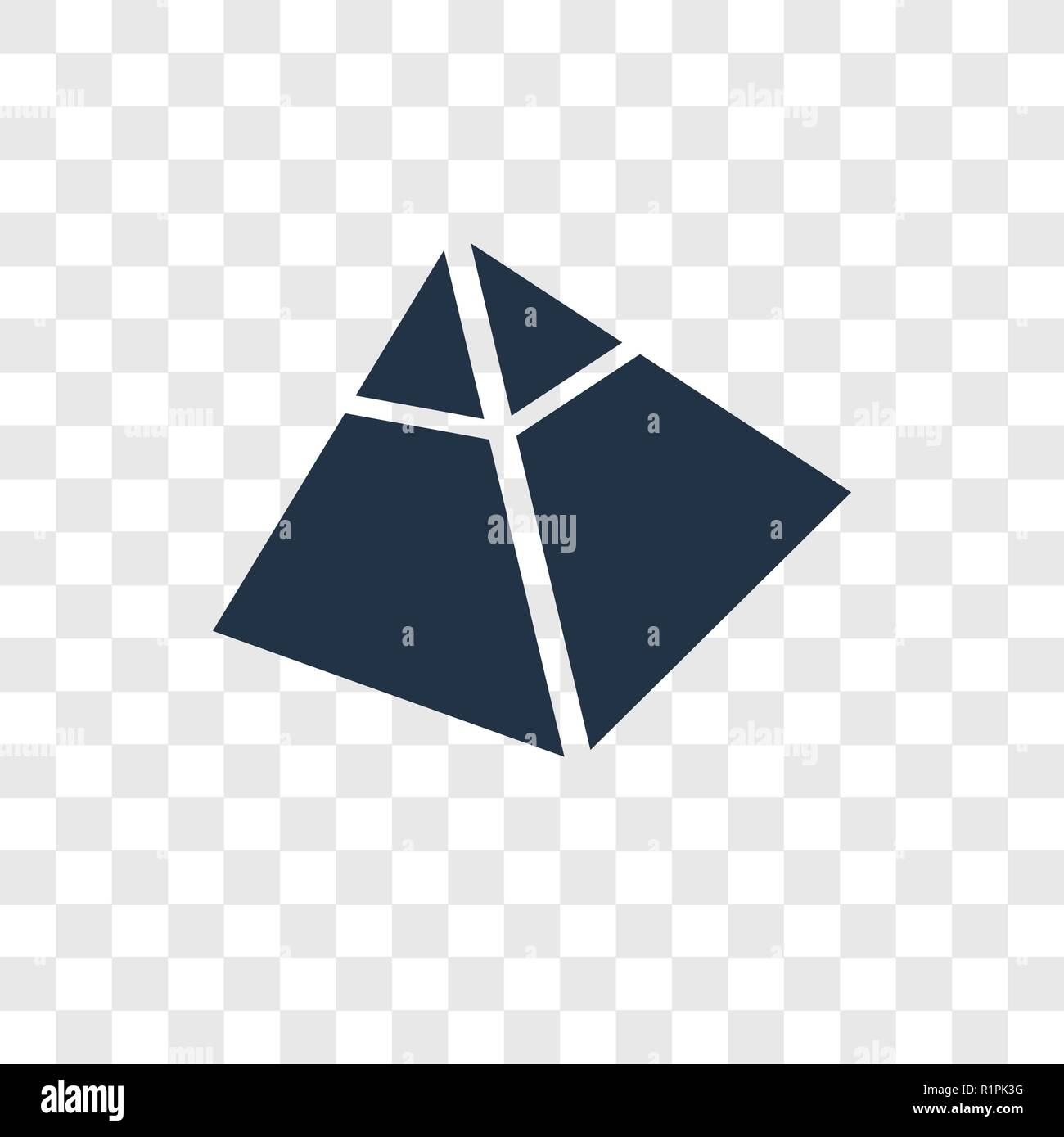 Captives to Egypt vector icon isolated on transparent background, Captives to Egypt transparency logo concept Stock Vector