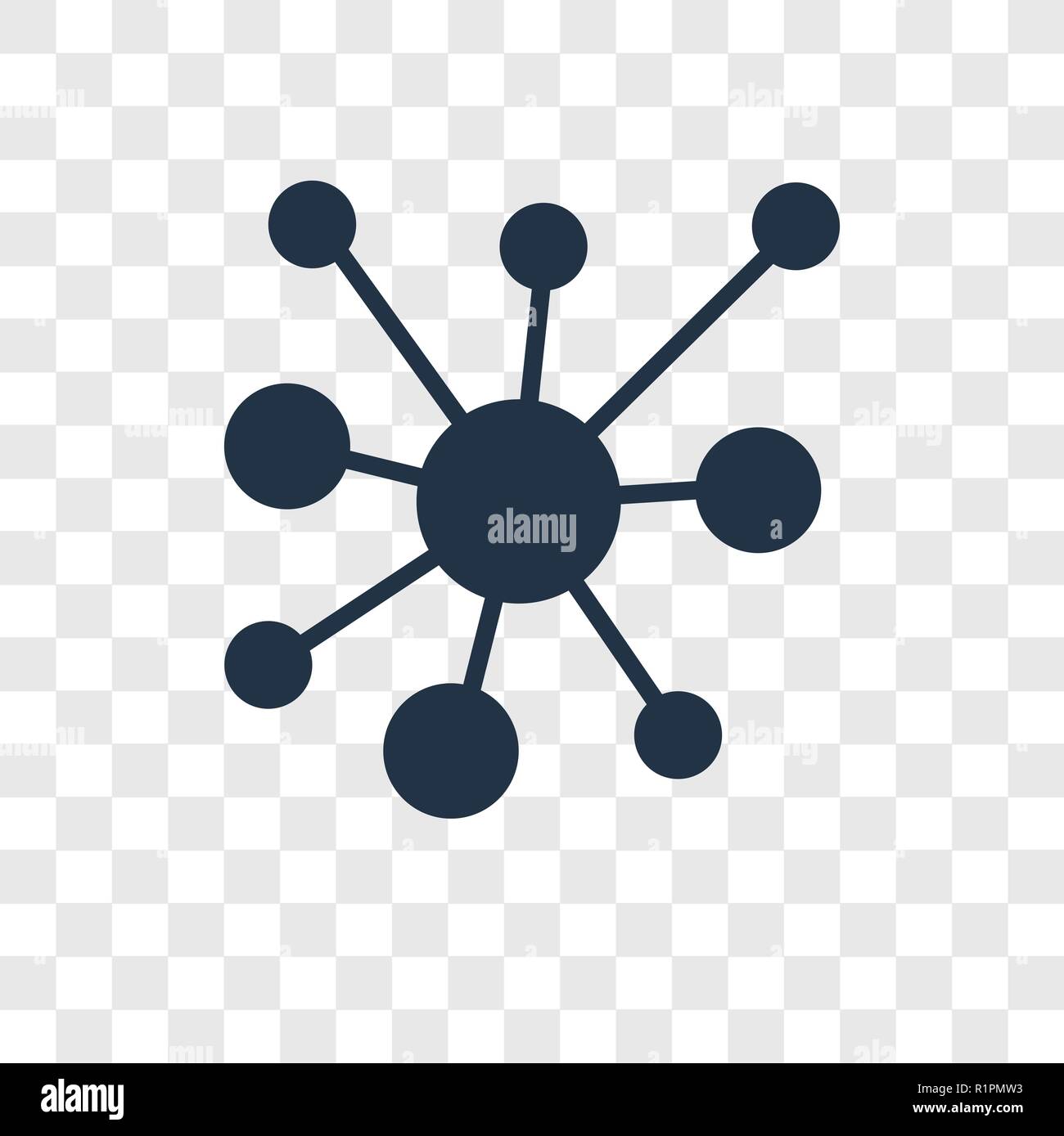 Networking vector icon isolated on transparent background, Networking
