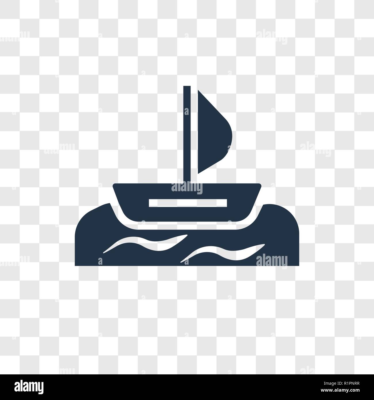 Windsurf vector icon isolated on transparent background, Windsurf ...