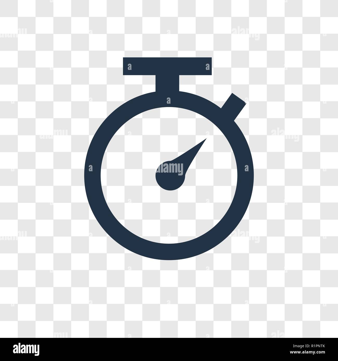 Timer Vector Icon Isolated On Transparent Background Timer