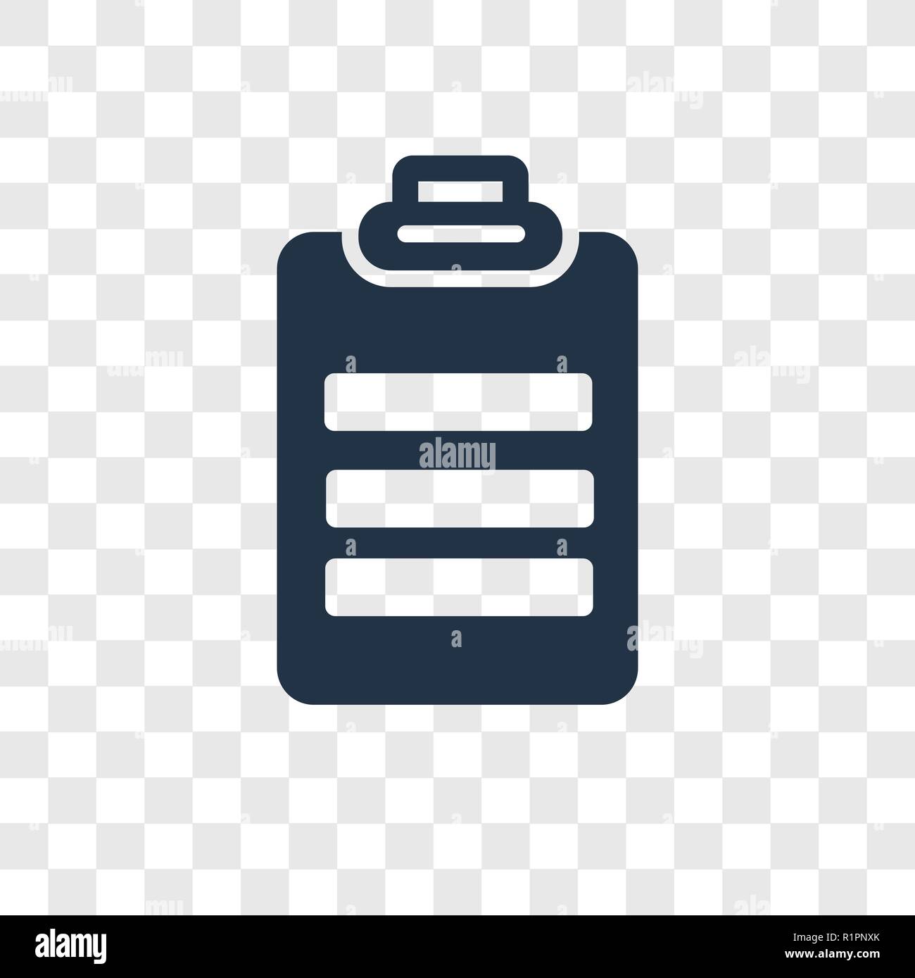 Padnote vector icon isolated on transparent background, Padnote transparency logo concept Stock Vector
