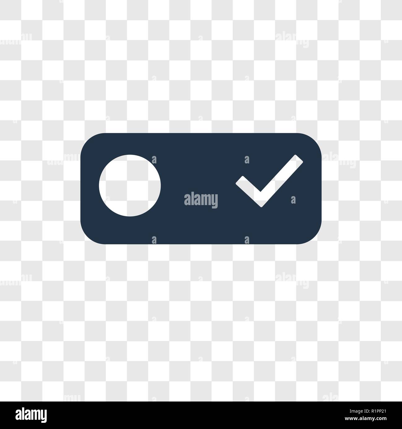 Switch vector icon isolated on transparent background, Switch transparency logo concept Stock Vector